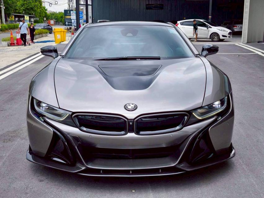 รหัสรถ KPV1067 2018 BMW i8 1.5 HYBRID Pure Impulse สีดำ WRAP สีน้ำตาล