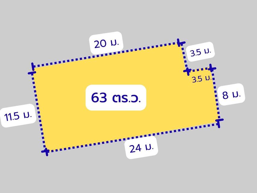 ขายที่ดินเปล่า ชุมชน ทอส.9 คูคต ลำลูกกา แปลงริมท้ายซอย 63 ตร.ว. 4