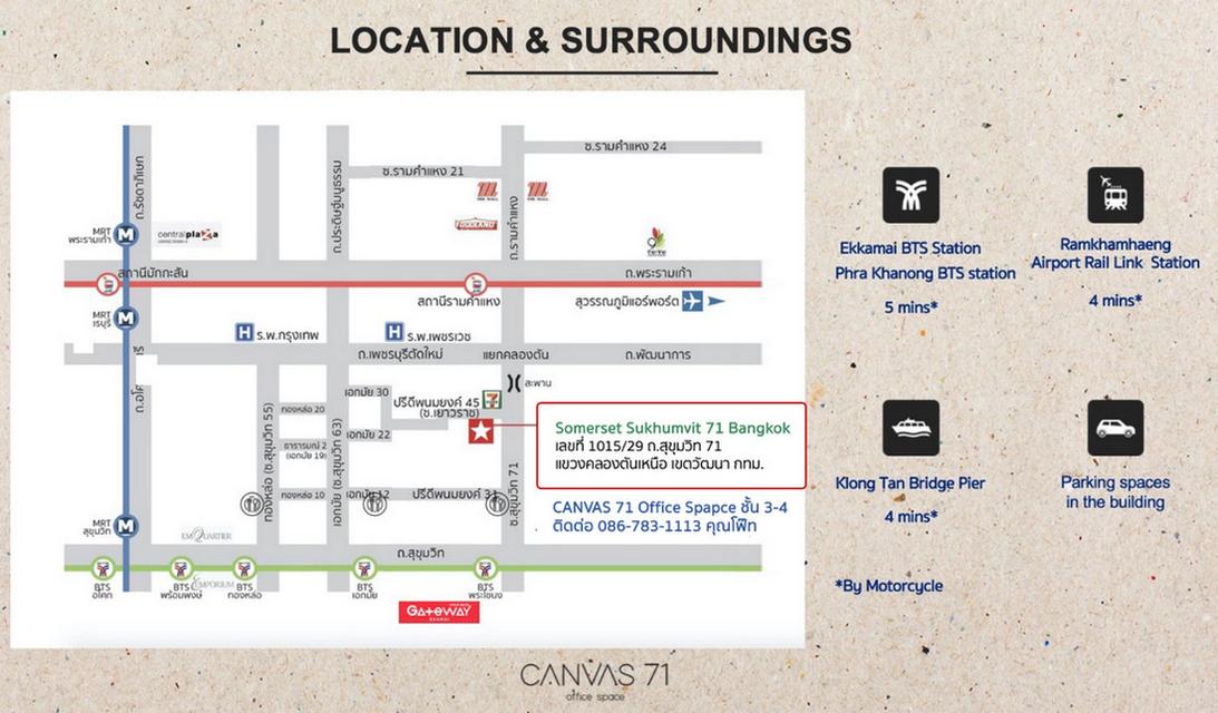 Service Officed เฟอร์ครบพร้อมเข้าอยู่ ใกล้ BTS เอกมัย มีบริการทำความสะอาดห้อง มีที่จอดรถ 10