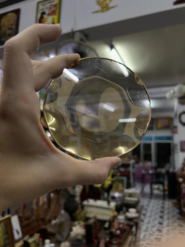 แผ่นแก้ว ฝังทองคำ สำหรับใส่เครื่องประดับ 4