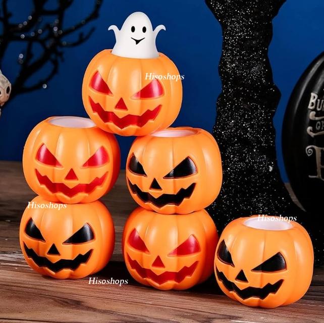 ของเล่นบอลบีบสกุชชี่ HALLOWEEN SQUISHY ฟักทอง PUMPKIN STRESS RELIEVER หัวกระโหลก SKULL ผีน้อย GHOST บอลลูกใหญ่ ของเล่นคลายเครียด ของเล่นเทศกาลฮาโลวีน 7