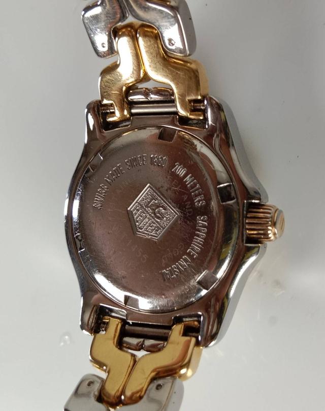 TAG Heuer Ladies SS/18k Gold WT1455 DW7002 Mother of Pearl Link Watch พร้อมกล่องแท้ 7