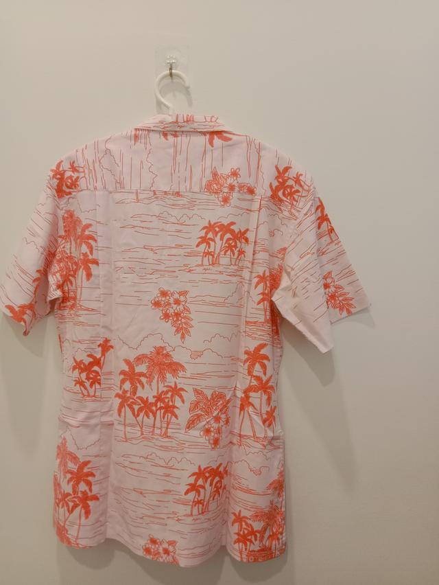 เสื้อมือสอง เสื้อฮาวายลายปาล์ม 3