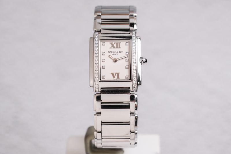 Patek Philippe Twenty Four Full 18K White Gold Diamond