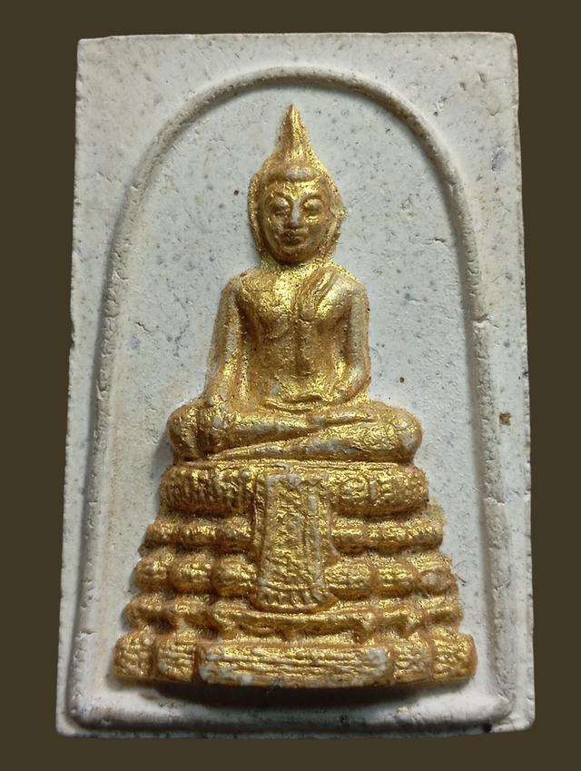 สมเด็จหลวงพ่อวัดไร่ขิง ปี2514 พิมพ์ใหญ่ ด้านหน้าปัดทอง