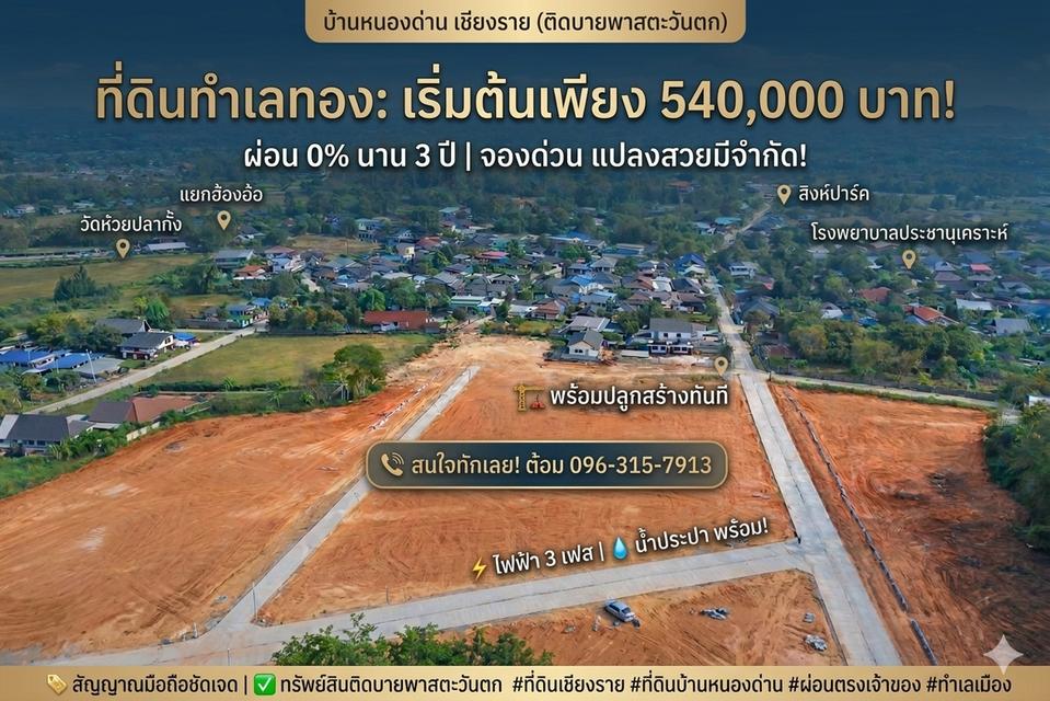 ที่ดินเปล่าเชียงราย ทำเลทอง 4