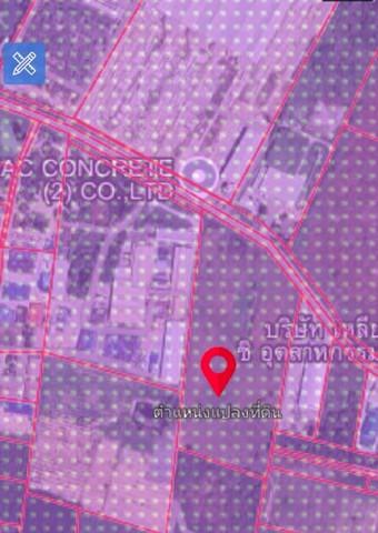 ขายที่ดินผังม่วงแปลงยาวฉะเชิงเทราฟรีโอน ใกล้นิคมเกตเวย์ซิตี้ บนเนื้อ 25 ไร่ ผังม่วงลาย อยู่โซนโรงงาน