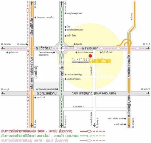 คอนโดมิเนียม ลุมพินี คอนโดทาวน์ รามอินทรา - ลาดปลาเค้า 26 SQ.METER 1นอน1น้ำ 1450000 บาท. ไม่ไกลจาก รถไฟฟ้า MRT พหลโยธิน  2