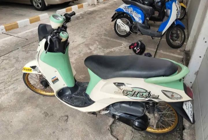 Yamaha Dino สีขาว-เขียว 2