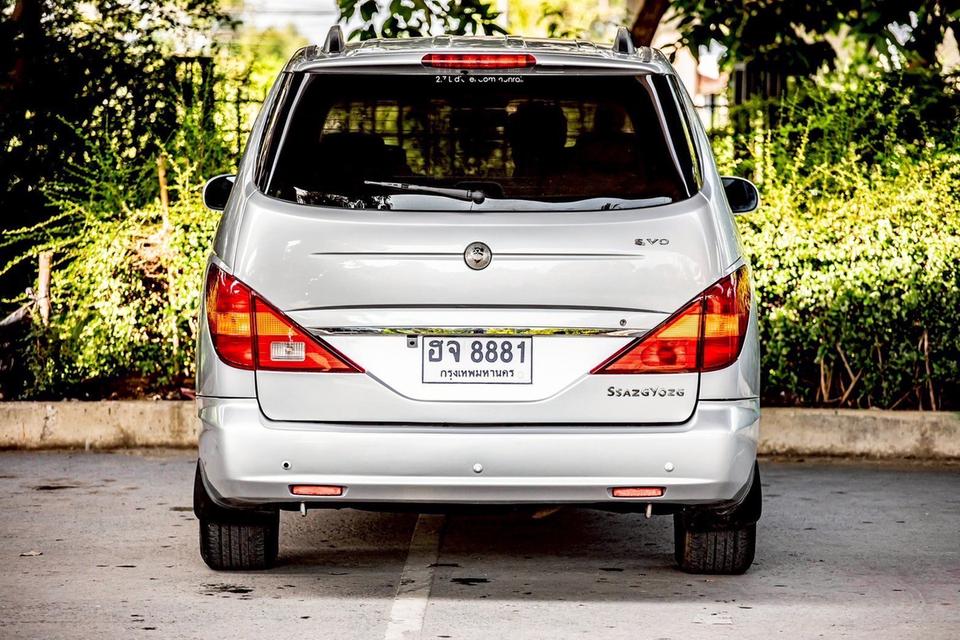 SSANGYONG STAVIC 2.7 XDI ดีเซล ปี 2008 มือเดียวป้ายแดง สีเทา 6