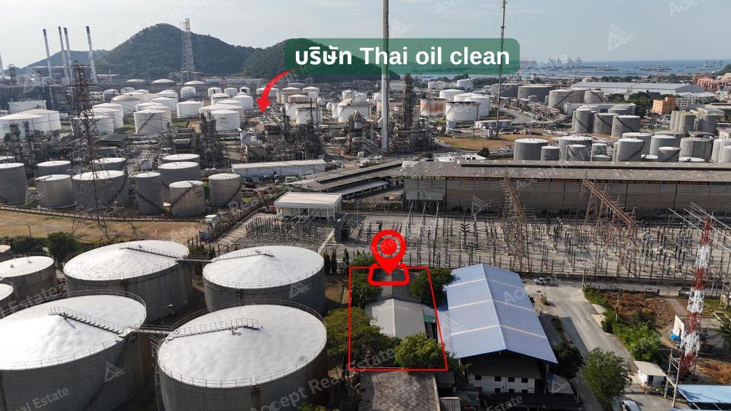 ที่ดินพร้อมสิ่งปลูกสร้างสวยทำเลดีใกล้ Thai Oil อ่าวอุดม แหลมฉบัง ชลบุรี 1