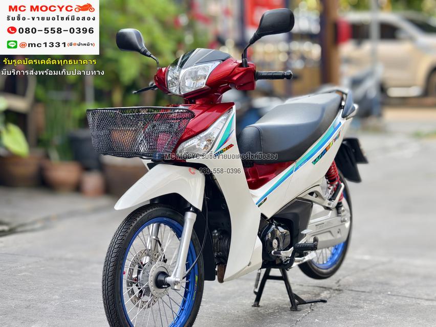 Wave 125i 2017 เรือนไมล์แดง สตาดมือ ชุดสีใหม่ แต่งสวย ยางใหม่ เล่มเขียวชุดโอนครบ No936    2