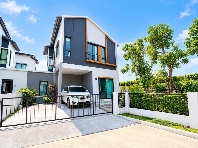 บางนา บางบ่อ บ้านแฝดหลังมุม เช่า-ขายฟังก์ชั่น 3นอน 3น้ำ ใกล้โลตัสบางบ่อ 600ม.ไปรษณีย์บางบ่อ ที่ดิน 50.9ตร.ว.พื้นที่ใช้สอ 1