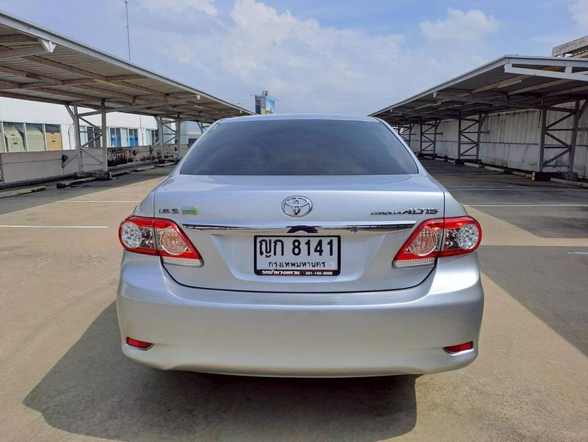 TOYOTA ALTIS 1.6 E CNG โรงงาน ปี2011 สีเทา รถมือเดียวจากป้ายแดง เข้าศูนย์ตลอด 4
