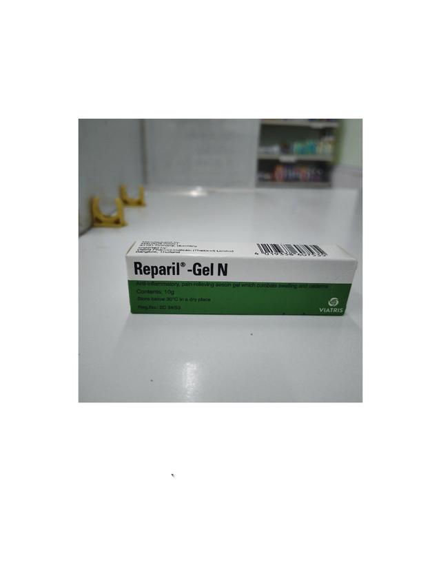 Reparil gel ขนาด10กรัม ฟกช้ำ บวม เคล็ดยอก