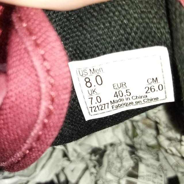 VANS รองเท้าผ้าใบมือสอง สภาพงามๆ สีแดง-ดำ จัดส่งฟรี! เก็บปลายทาง 8