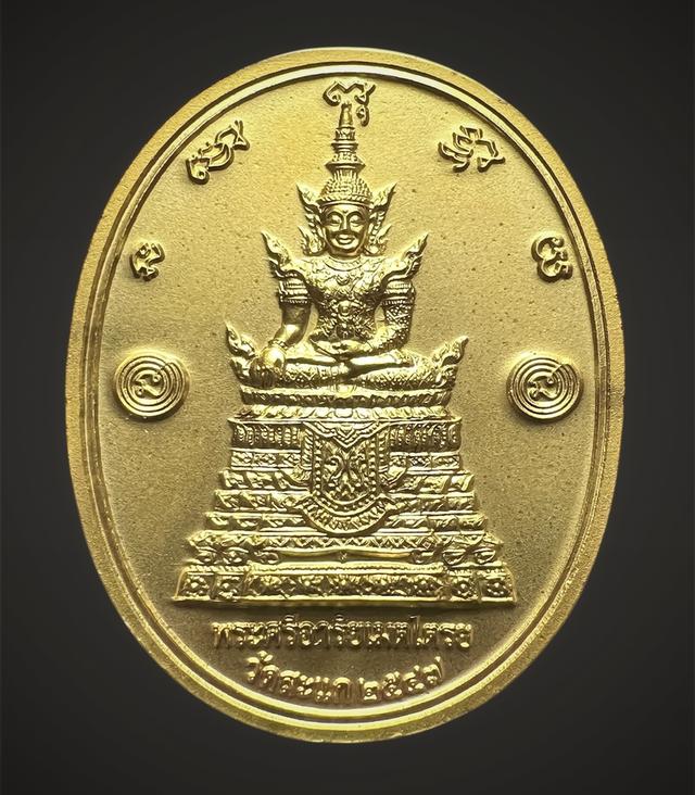 เหรียญ ๑๐๐ ปี หลวงปู่ดู่ วัดสะแก หลังพระศรีอาริยเมตไตรย ปี ๒๕๔๗