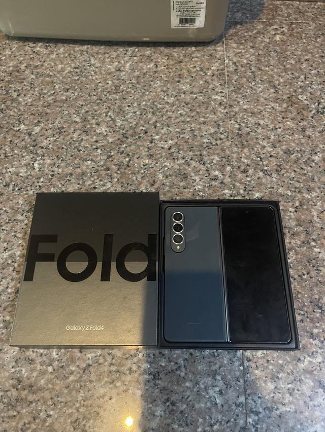 ขายSamsungFold4สีใหม่หายากGray Green256กิ๊กสูนTrueยกกล่องไร้รอยตกจอกางสุดหายากมากๆ 2