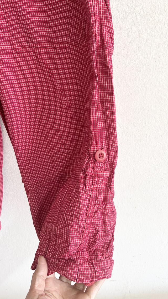 ยุนิS กางเกงชาย4ส่วนเอวยืดลายสก๊อตแดง รูปที่ 7