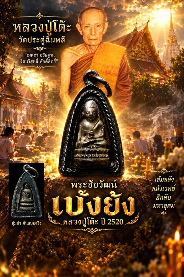 🔥พระชัยวัฒน์เป้งย้ง หลวงปู่โต๊ะ ปี 2520