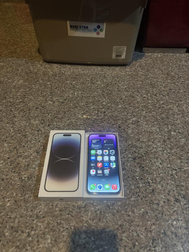 ขายๆๆๆถูกๆๆไอโฟน14ProMaxสีใหม่Purple128กิ๊กมีกล่องสูนTrueใช้งานปกติหมดทุกๆฟังชั่นเครื่องรีสโตได้ตลอดไม่มีติดไอคราว  สภาพ: 95% สวยๆๆคับ  ราคา: 16500 ม