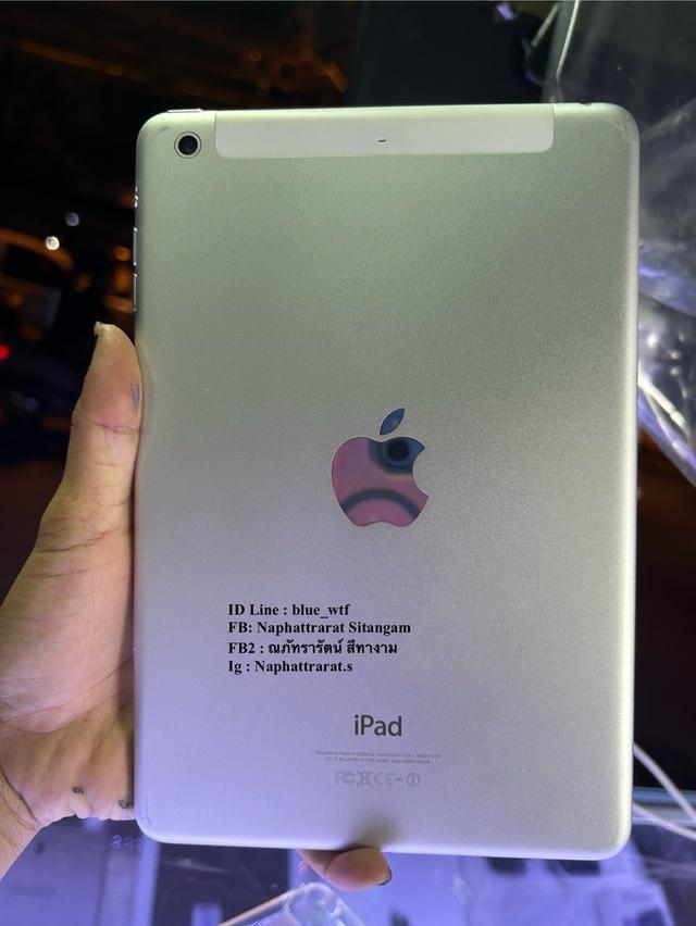 IPad mini2 64GB TH ใส่ซิมได้ WiFiได้ไม่ติดIcloudรีเซ็ตแล้ว โหลดแอพได้ ใช้งานปกติ