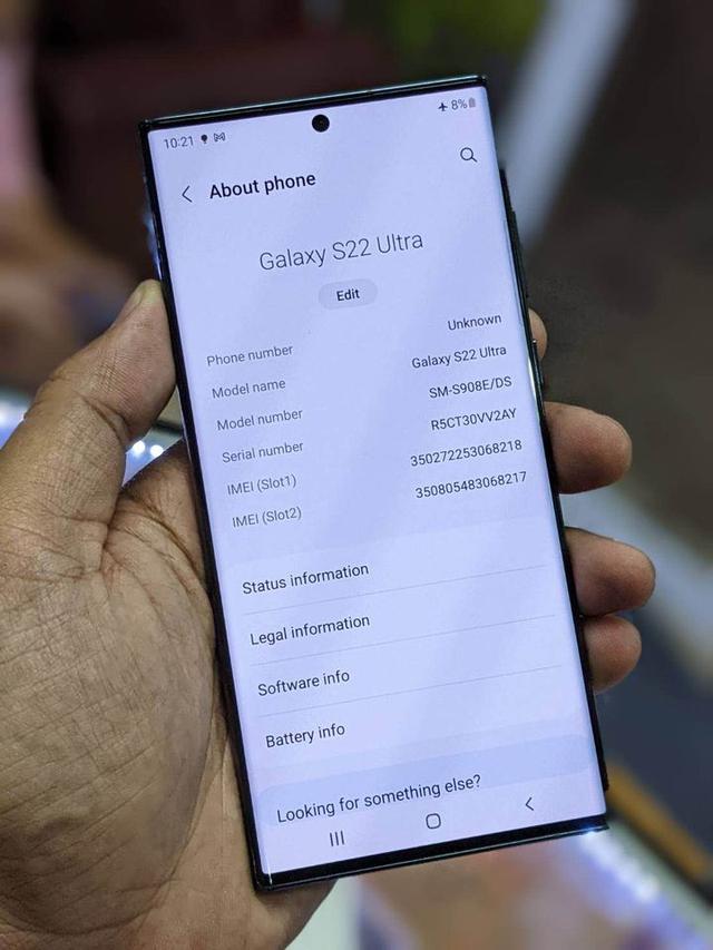 โทรศัพท์มือสอง Samsung Galaxy S22 Ultra 5
