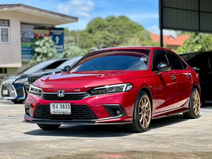 ปี 2022 HONDA CIVIC, 2.0 e:HEV RSโฉม FE ปี21-ปัจจุบัน สีแดง เกียร์ออโต้ เบนซิน/ไฟฟ้ามือเดียวป้ายแด