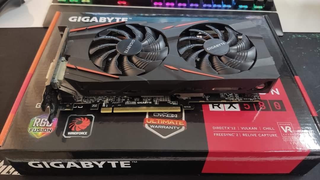 การ์ดจอค่าย AMD Gigabyte Radeon RX580 8G 