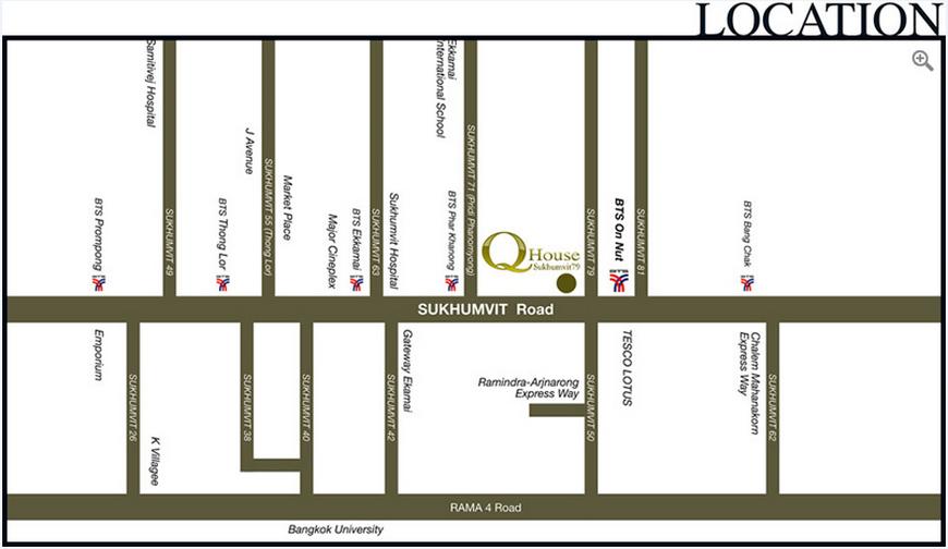 ขาย Condo Q House Sukhumvit 79 ติดรถไฟฟ้า BTS อ่อนนุช ห้องมุม 44.5 ตารางเมตร 2 ห้องนอน ชั้น26 ตกแต่งครบพร้อมอยู่ (Owner Post) 12