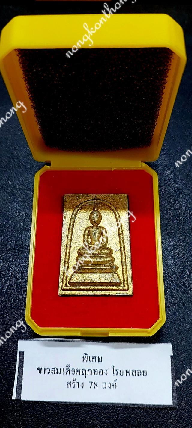 หลวงปู่ศิลา สิริจันโทสมเด็ดพระพุทธเจ้า ๕ พระองค์เนื้อ ขาวสมเด็จ คลุกทอง โรยพลอย (พิเศษ)เลข ๔๗ วัดโพธิ์ศรีสะอาดแกแปะจ.กาฬสินธุ์ (นำฤกษ์)๒๕๖๘