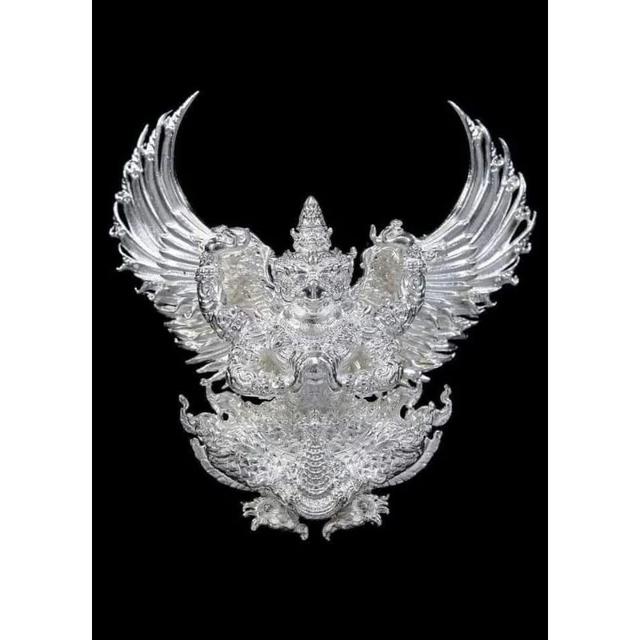 Garuda of Supreme Power – “Maha-Amnaj 2” Edition (100-Year Blessing) Sacred Silver-Gilded Amulet from Luang Pho Phat