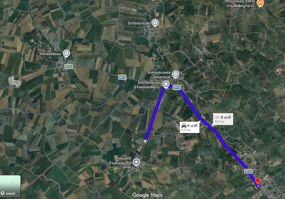 ที่ดินสวย 2 ไร่ 3 งาน สำหรับปลูกบ้านสวน มีไฟฟ้า ประปา ถนนคอนกรีต 12