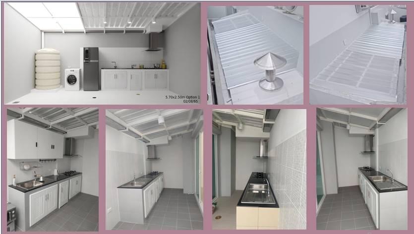 รับเหมา ต่อเติม โครงหลังคา กันสาด ห้องครัว เทพื้น ปูกระเบื้อง Line dddesign23 รูปที่ 8