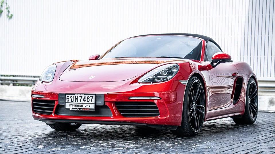Porsche 718 Boxster (PDK) 2018 สีแดง Full Option !!!