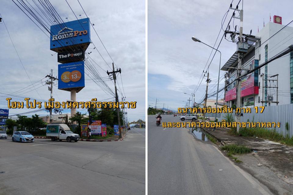ขายที่ดินแนวโครงการถนนวงแหวนรอบเมืองนครศรีธรรมราช ช่วงแยกไทวัสดุ-แยกจังหูนใต้ 13-1-64.1 ไร่ 12