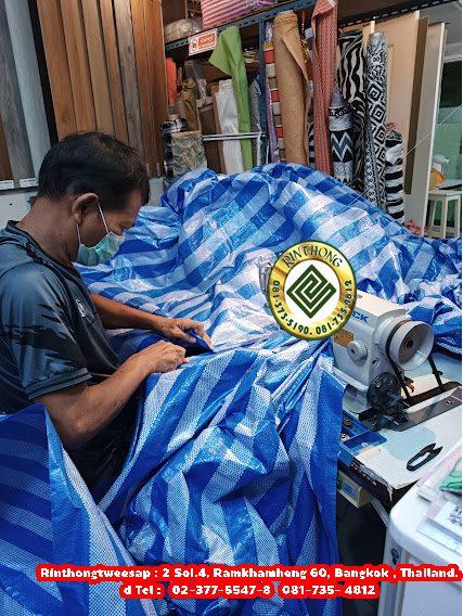 #ผ้าใบ ผ้าบลูชีท ช่างรับตัดเย็บทุกขนาด 0817354812 ผ้าฟาง บางกะปิช่างรับตัดเย็บทุกขนาด รูปที่ 2