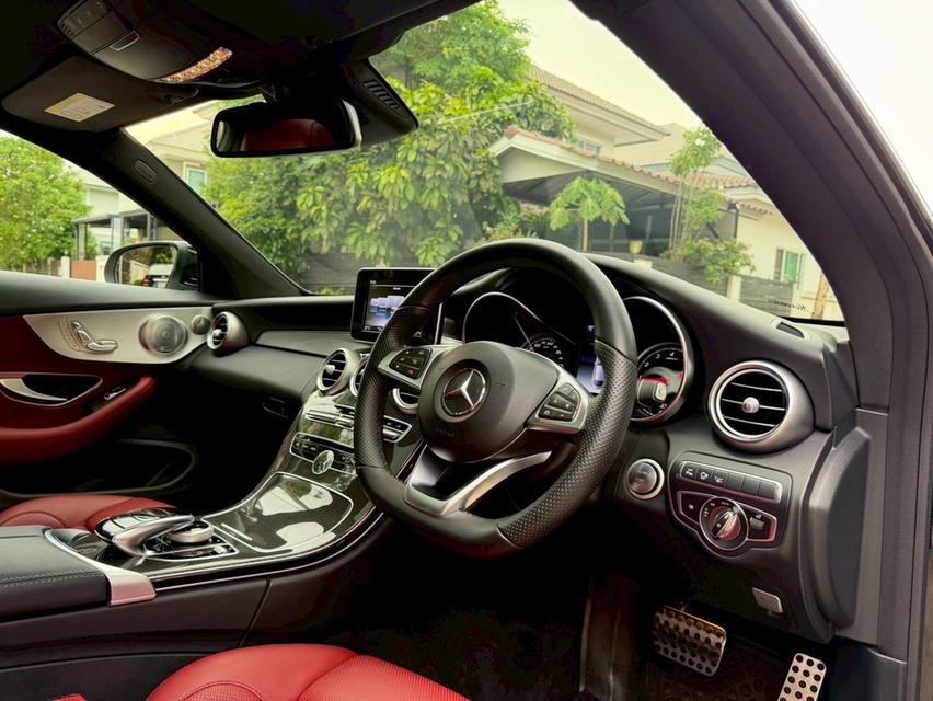 รหัสรถ AP299 🎱 Mercedes-Benz C250 Coupe AMG สีดำ เบาะแดง ปี 2018 รูปที่ 10
