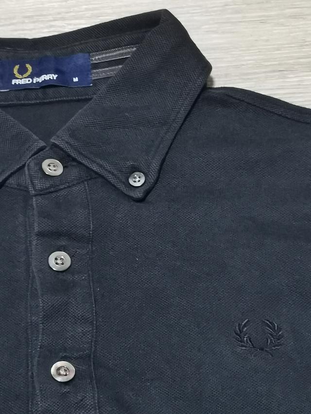 เสื้อโปโลแขนยาว Fred Perry สีดำ รูปที่ 8