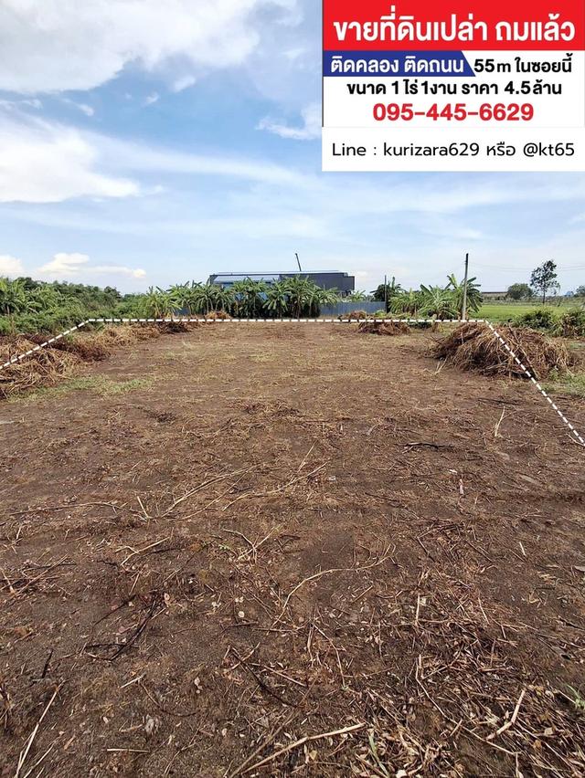 ขายที่ดินเปล่าถมแล้ว ติดคลอง 1 ไร่ 1 งาน ลำลูกกา ปทุมธานี ราคาเพียง 4.5 ล้านบาท 4