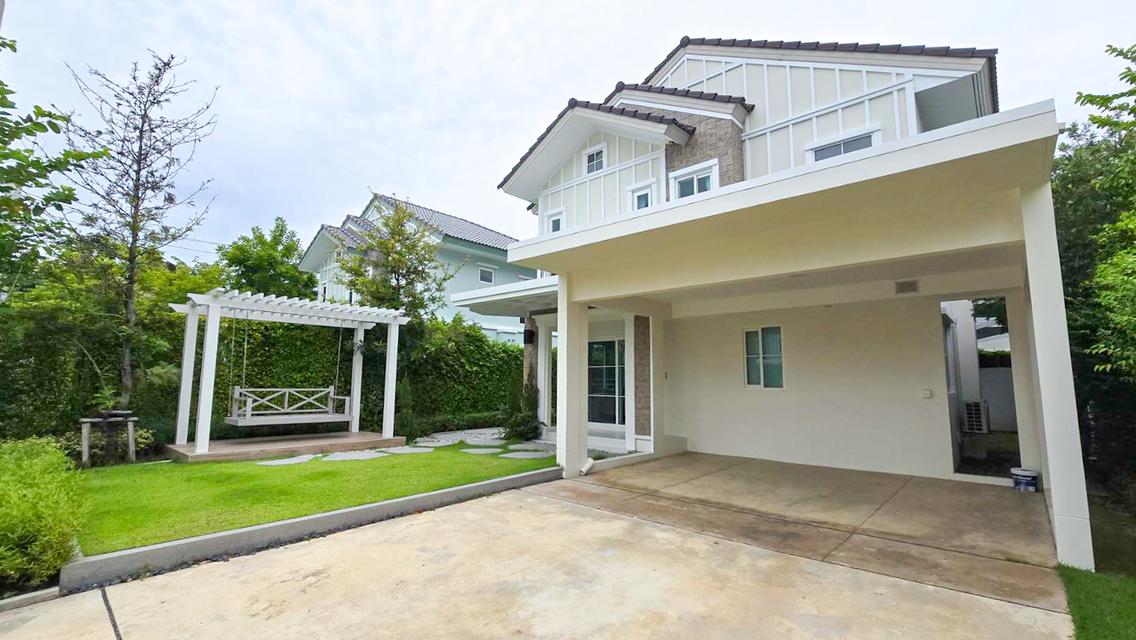 ให้เช่า บ้านเดี่ยว 𝐕𝐢𝐥𝐥𝐚𝐠𝐠𝐢𝐨𝟐 𝐒𝐫𝐢𝐧𝐚𝐤𝐚𝐫𝐢𝐧–𝐁𝐚𝐧𝐠𝐧𝐚 แปลงหน้าสวน ตกแต่งครบ พร้อมเข้าอยู่ 1