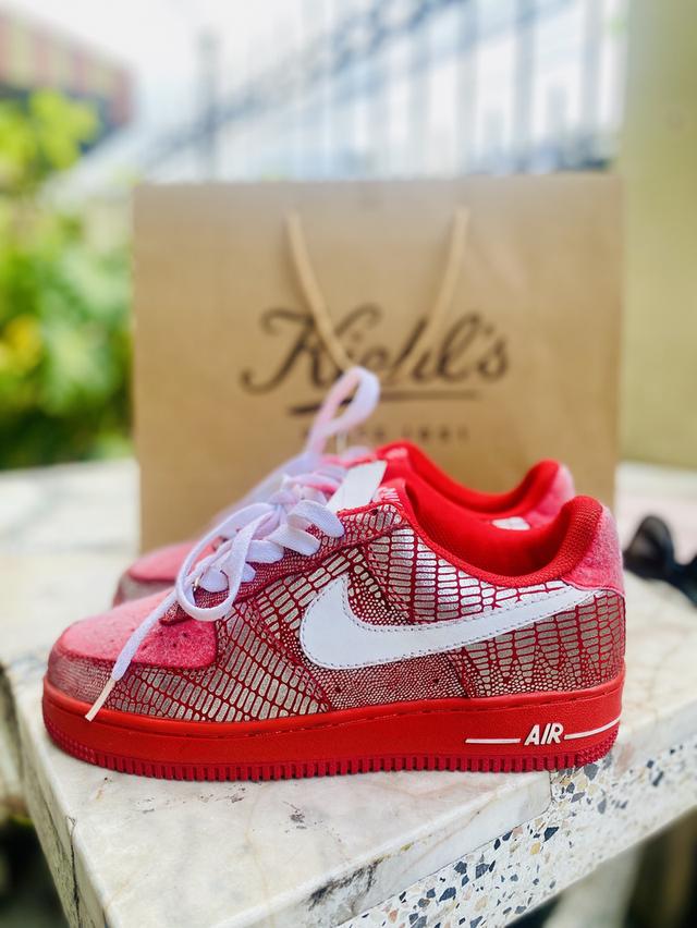 Nike Air Force 1 Low  Snake Lizard 315115-615 ❤️Red Women's Sneakers 2009 Size 7 US 38/24