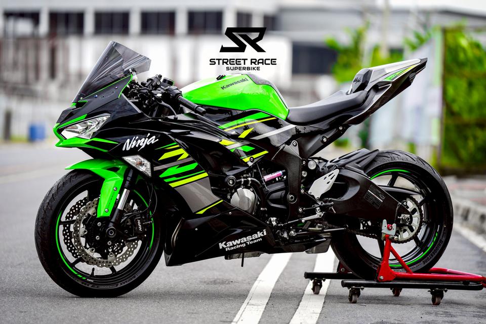 2019 Kawasaki ninja zx6-r krt รถปี 2019 ดำเขียว ของแต่งพอมี 11