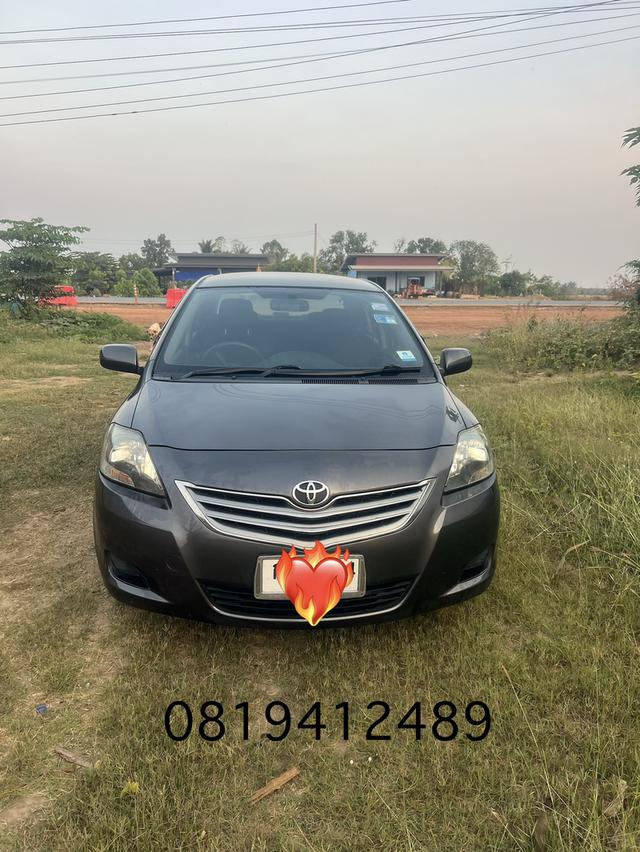 รถยนต์ โตโยต้าวีออสตัวอี เครื่อง 1600 สีเทารถเดิมปีหนึ่งสอง