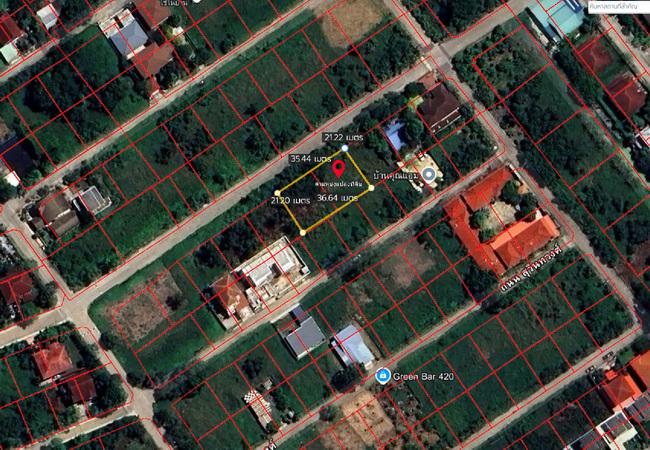 ขายที่ดิน ในโครงการฟลอร่าวิลล์ ซอยสุวินทวงศ์ 38 เนื้อที่ 198.4 ตร.ว. แปลงสวย 1