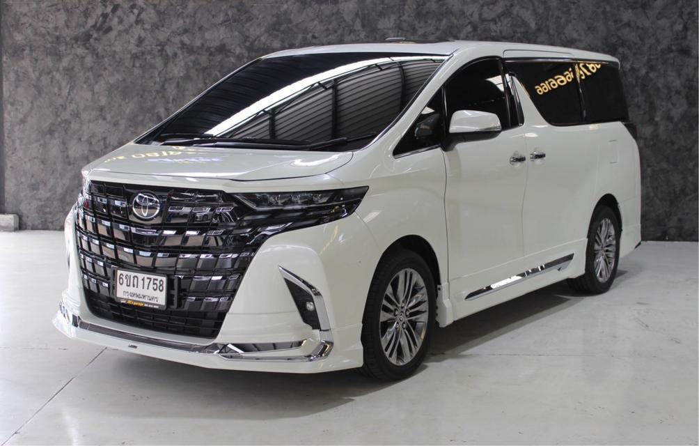 รหัสรถ JRS1758 TOYOTA VELLFIRE  hybrid 2016 สี ขาว แต่งเป็น 40 look  17