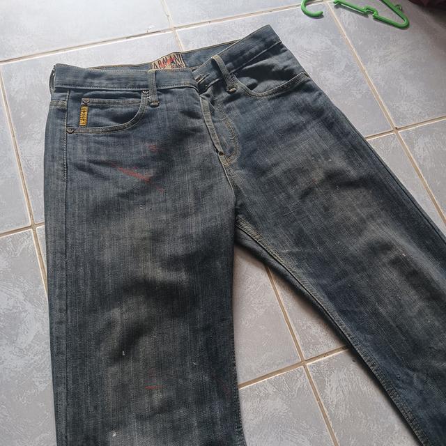  กางเกงยีนส์แบรนด์ARMANI JEANSปี1981  ผ้าฝ้าย 100% ประเทศต้นกำเนิด: อิตาลี  ผลิตในอิตาลี