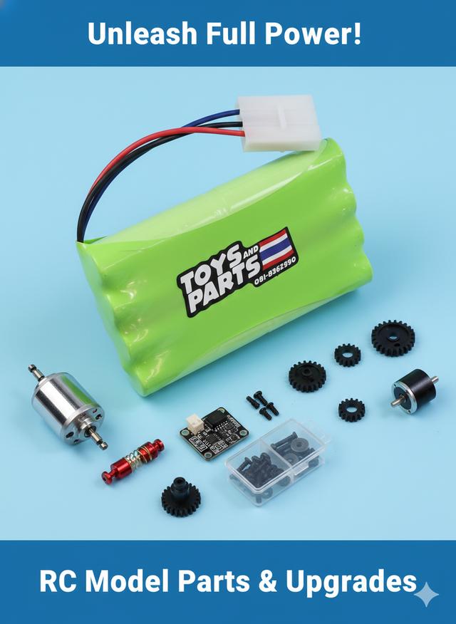 แบตเตอรี่รถบังคับ  9.6V 4800 mAh. Ni-MH Plug KET-3P รูปที่ 2