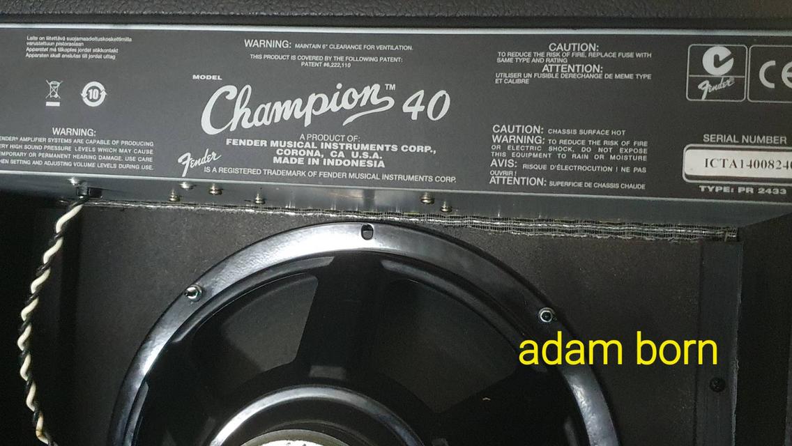 *ขายครับ! Fender Champion40 สภาพดี ใช้งานปรกติครับ ** 7