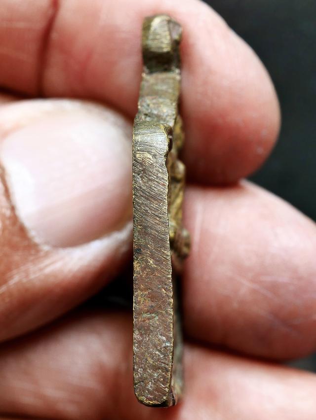 เหรียญหล่อโบราณ พิมพ์แซยิด หลวงปู่รอด วัดบางน้ำวน ปี 2477...เก่า เดิมๆ...สวยแชมป์ 9